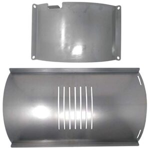 pit boss flame broiler slide cover and bottom kit compatible with 820 series pellet grills, 74519 & 74518