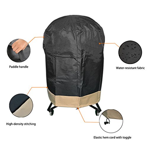 Onlyfire Kamado Grill Cover Fits for Large Big Green Egg,Kamado Joe Classic and Stand-Alone,Large Grill Dome,Louisiana K22,Coyote The Asado Cooker and Other,29.5" Dia X 34" H