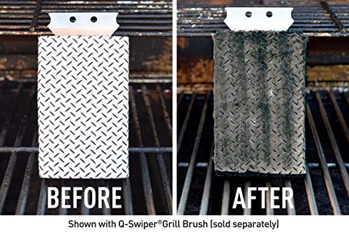 Proud Grill Company Q-Swiper Grill Cleaning Wipes - 40 Count. Bristle Free and Wire Free Grill Cleaner. Use with Q-Swiper Grill Brush (Sold Separately)