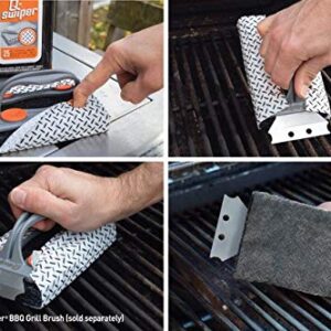 Proud Grill Company Q-Swiper Grill Cleaning Wipes - 40 Count. Bristle Free and Wire Free Grill Cleaner. Use with Q-Swiper Grill Brush (Sold Separately)