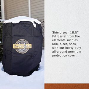 Pit Barrel Cooker Original Custom Fit Cover | Durable, Weather-Proof Grill Cover | Machine Washable | 18.5 Inches