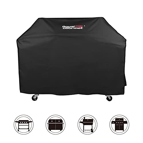 Royal Gourmet CR6412 64" Grill Cover, Durable Oxford Polyester Outdoor BBQ Cover, Water Resistant, Weather Protection, Black