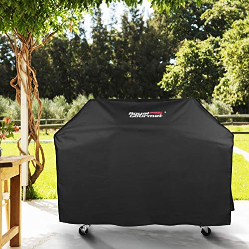 Royal Gourmet CR6412 64" Grill Cover, Durable Oxford Polyester Outdoor BBQ Cover, Water Resistant, Weather Protection, Black