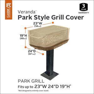 Classic Accessories Veranda Water-Resistant 23 Inch Park Style BBQ Grill Cover