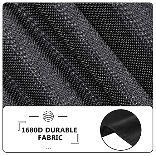 Grisun Grill Cover for Masterbuilt 800/560 Gravity Series Digital Charcoal Smoker Grills, 1680D UV-Resistant Waterproof Grill Cover, Replacement for Masterbuilt MB20080221, Pull Strings for fix, Black