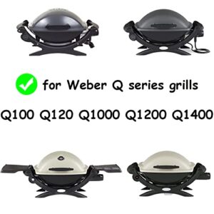 GGC Cast Iron Griddle for Weber 6558 Q100 Q120 Q1000 Q1200; Q100 Q1000 Series Grills (12.6" x 8.6"x 0.5")