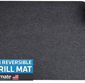 Drymate Premium Reversible Gas Grill Mat (Charcoal/Brown), (36” x 60”), Under The Grill Protective Deck and Patio Mat - Absorbent/Waterproof/Durable (Made in The USA)