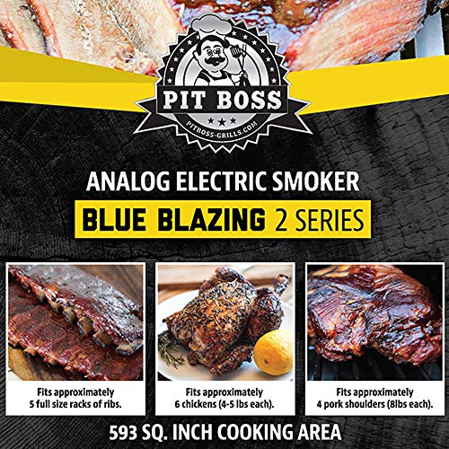 PIT BOSS 77220 2.2 Analog Smoker, 2 Series, Blue