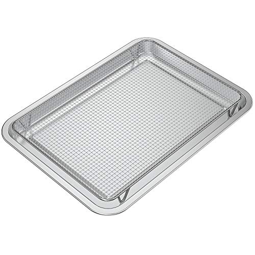 only fire Stainless Steel Baking Sheet with Rack Roasting Pans for Smokers and Pellet Grills Great Kitchen Baking Accessories