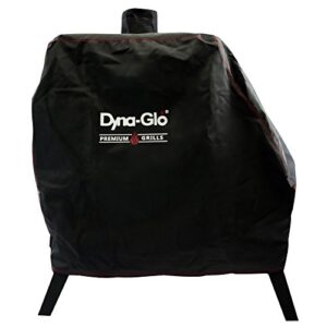 dyna-glo dg1890csc premium vertical offset charcoal smoker cover black