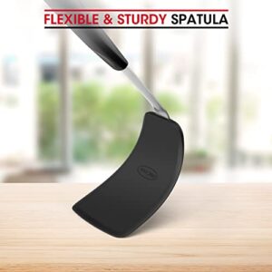 Unicook Flexible Silicone Spatula, Turner, 600F Heat Resistant, Ideal for Flipping Eggs, Burgers, Crepes and More, Small