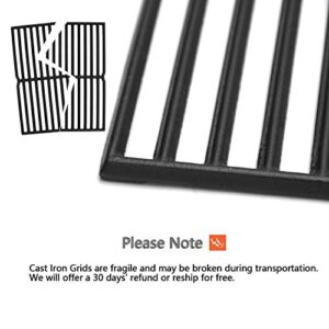 Hongso 7522 7521 15" Cast Iron Grill Grates Replacement for Weber Genesis Silver A, Spirit 500, Spirit E-210, Spirit S-210 Gas Grill (with Side-Mounted Control Panels), 7523, 65904, 65905, PCG522