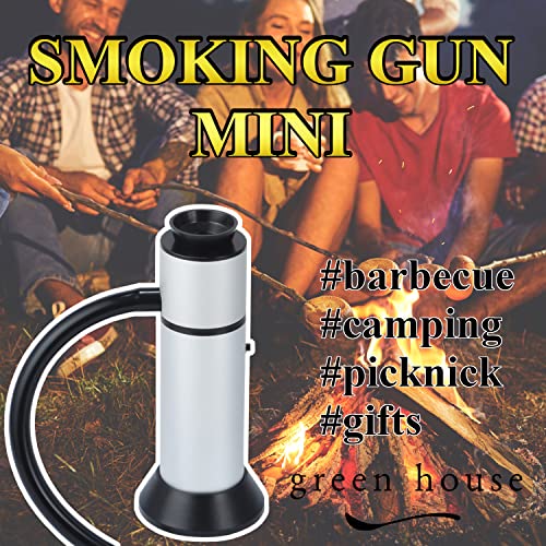 GREENHOUSE PORTABLE FOOD SMOKER. SMOKING GUN MINI-Compact size for outdoor & at home. Add strong smoky flavor to cocktail, turkey, cheese, and so on in a couple of minutes. Recommend gift for Birthday Present.