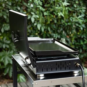 Royal Gourmet PD2300L Griddle Hard Cover with Rear Brackets for 24-Inch Portable Grill Griddle, Grill Accessories for Outdoor BBQ