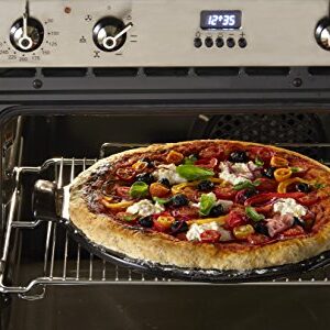 Emile Henry Made in France Flame Top Pizza Stone, Black. Perfect for Pizzas or Breads. In the Oven, On Top of the BBQ. Safe up to 750 degrees F. 100% Natural Clay, Glazed Surface. Easy to Clean.