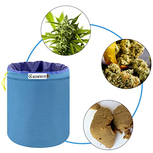 Growsun 5 gallon 8-bag Herbal Ice Bubble Hash Bag Essence Extractor Kit, Free Carrying Bag & Pressing Screen Included