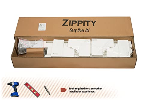 Zippity Outdoor Products ZP19004 Newport Vinyl Picket Unassembled Gate, 33-1/2"H x 42"W, White