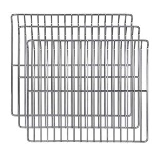 hisencn cooking grate replacement parts for masterbuilt electric smoker 30 inch, 14.6" x 12.2", stainless steel grids masterbuilt mb20071117 smoker grates replacement, 3 pack
