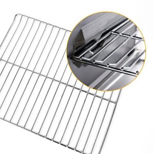 Hisencn Cooking Grate Replacement Parts for Masterbuilt Electric Smoker 30 Inch, 14.6" x 12.2", Stainless Steel Grids Masterbuilt MB20071117 Smoker grates Replacement, 3 Pack