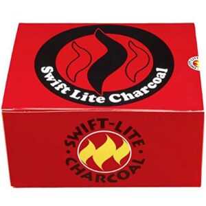 swift lite charcoal box 10 rolls of 10 x 40mm charcoal tablets