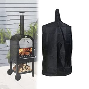 pizza oven cover, outdoor waterproof protective cover 600d heavy duty oxford charcoal fired bread oven bbq smoker grill