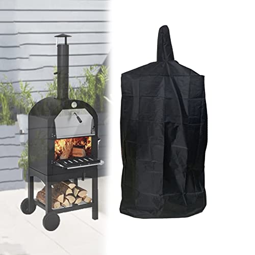 Pizza Oven Cover, Outdoor Waterproof Protective Cover 600D Heavy Duty Oxford Charcoal Fired Bread Oven BBQ Smoker Grill