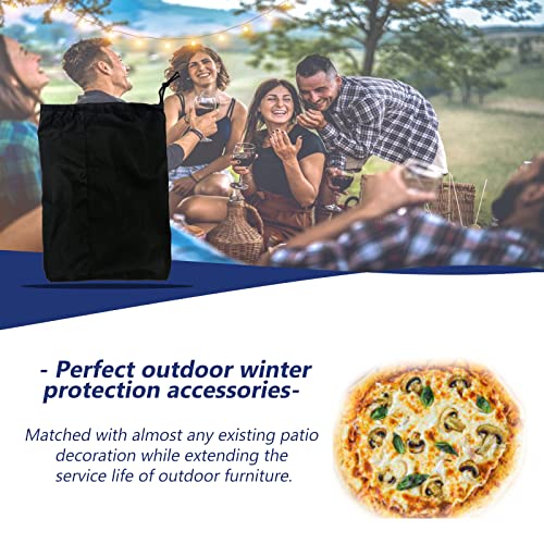 Pizza Oven Cover, Outdoor Waterproof Protective Cover 600D Heavy Duty Oxford Charcoal Fired Bread Oven BBQ Smoker Grill