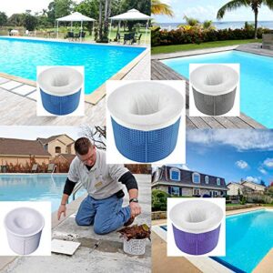 VIHOME Pool Filter Socks, 30-Pack of Pool Skimmer Socks - Perfect Savers for Filters, Baskets and Skimmers Cleans Debris