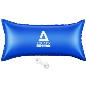 aquatix pro pool pillows for above ground pools, 4 x 8 ft closing winter kit with 100ft rope, super thick 0.4mm pvc swimming pool cover air pillow, cold-resistant winterizing ice equalizer