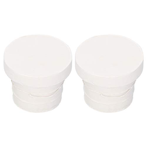 2Pcs Ladder Rubber Stopper Bumper,Replacement Safety Guard Swimming Pool Supplies,for Swimming Pool Ladders (White)