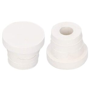 2Pcs Ladder Rubber Stopper Bumper,Replacement Safety Guard Swimming Pool Supplies,for Swimming Pool Ladders (White)