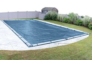 pool mate 351428rpm heavy-duty winter in-ground pool cover, 14 x 28-ft, blue