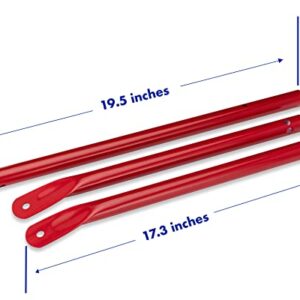 Studio Grill Parts - Legs and Hardware Kit for 18" / 22" Weber Kettle Grills (excluding 2015-2019 Master-Touch/Limited Ed. Kettle) (Red)