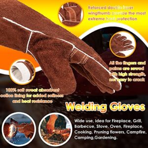 Yoursme Propane Gas Forge, Double Burner Blacksmithing Forge Large Capacity Forge, Oval Propane Burner Forge with 16.85¡®¡¯ V-Bit Tongs & Leather Welding Gloves for Farrier, Knife and Tool Making