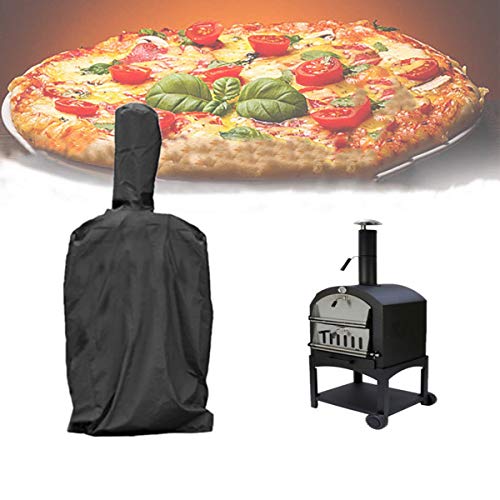 Waterproof Pizza Oven Cover - Heavy Duty 600D Protective Grill Cover Charcoal Fired Bread Oven Smoker BBQ, 26"L x 18"W x 65"H