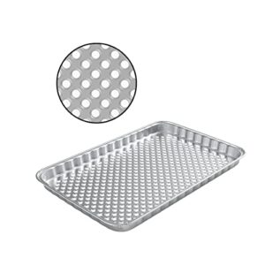 Grilling Corner 10-Pack Disposable Grill Pans for Outdoor Grill/BBQ Broiler Pans/Grilling Trays/Grill Drip Pan/Tray Liner,Prevents Food from Falling into The Grill or Sticking to The Grate