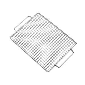 campingmoon cooking grid for portable campfire grill stainless steel ms-1018-wg 11.8 x 9.5 inches