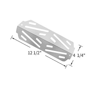 Rejekar Flavorizer Bars and Heat Deflector for Weber Genesis II 300 Series Gas Grills and Genesis II LX/E/S-240 Grills, 66032/66795/67095 & 66040 Stainless Steel Replacement Parts for Weber