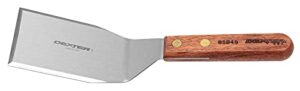 traditional 85849pcp 4" x 3" hamburger turner with wood handle