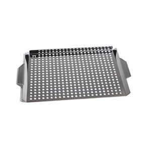 outset qs71 stainless steel large grill grid, handles