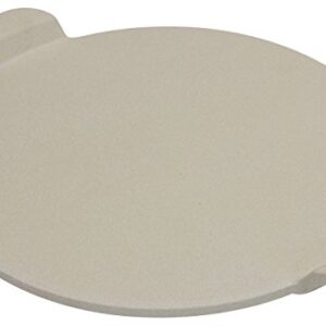 Baking Pizza Stone with handles for Grill, Oven & BBQ15” Durable, Certified Safe, for Ovens & Grills. Bonus Silicone Mitt.