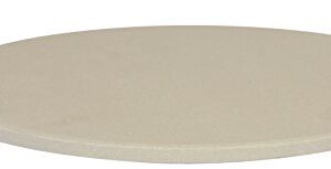 Baking Pizza Stone with handles for Grill, Oven & BBQ15” Durable, Certified Safe, for Ovens & Grills. Bonus Silicone Mitt.