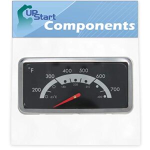 upstart components bbq grill thermometer heat indicator replacement parts for kenmore 148.23682310 - compatible barbeque temperature gauge thermostat