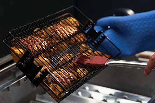 GrillPro 24785-1 Non-Stick Flat Spit Rotisserie Grill Basket