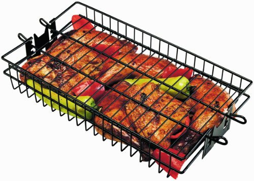 GrillPro 24785-1 Non-Stick Flat Spit Rotisserie Grill Basket