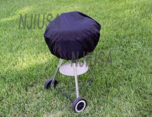 ww shop round charcoal kettle bbq grill 17" - 22" diameter ez use cover w/drawstring:new
