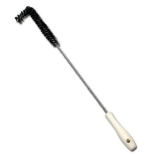 winco br-24 l-shape fryer brush, 24.5-inch,black/white,medium