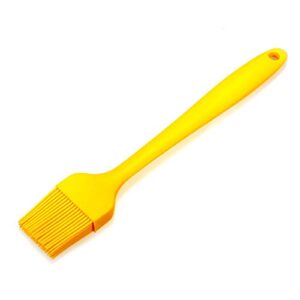 silicone basting grill bbq sauce baking brush-large oil brush-perfect for food,marinating meat,steaks and pastries(yellow)