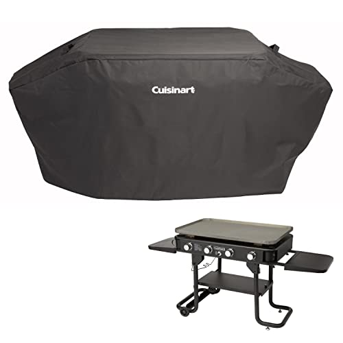 Cuisinart CGC-360 4-Burner Gas Griddle, 36" Grill Cover, Black