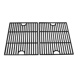 bbq funland gi1192 porcelain coated cast iron cooking grid replacement for nexgrill 720-0830h, 720-0697, 720-0888, uniflame and others, set of 2